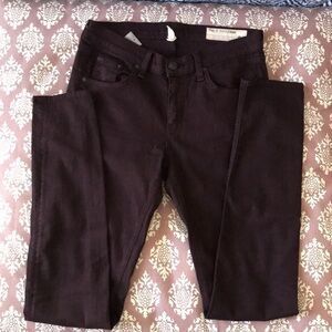 Rag & Bone dark wine /plum sz 26 skinny jeans